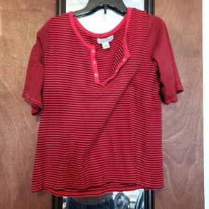 Red stripped T